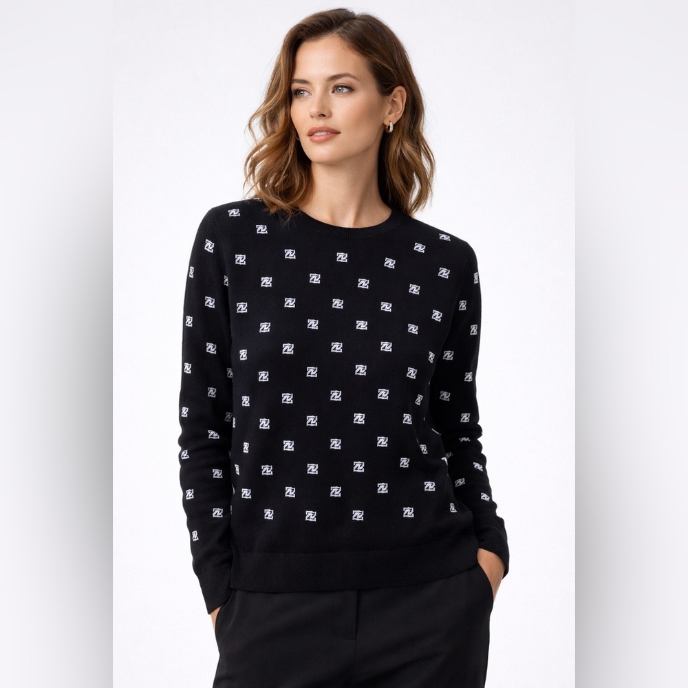 Zara Black 100% Cashmere Sweater
logo knit Soft lightweight EU 40
Timeless